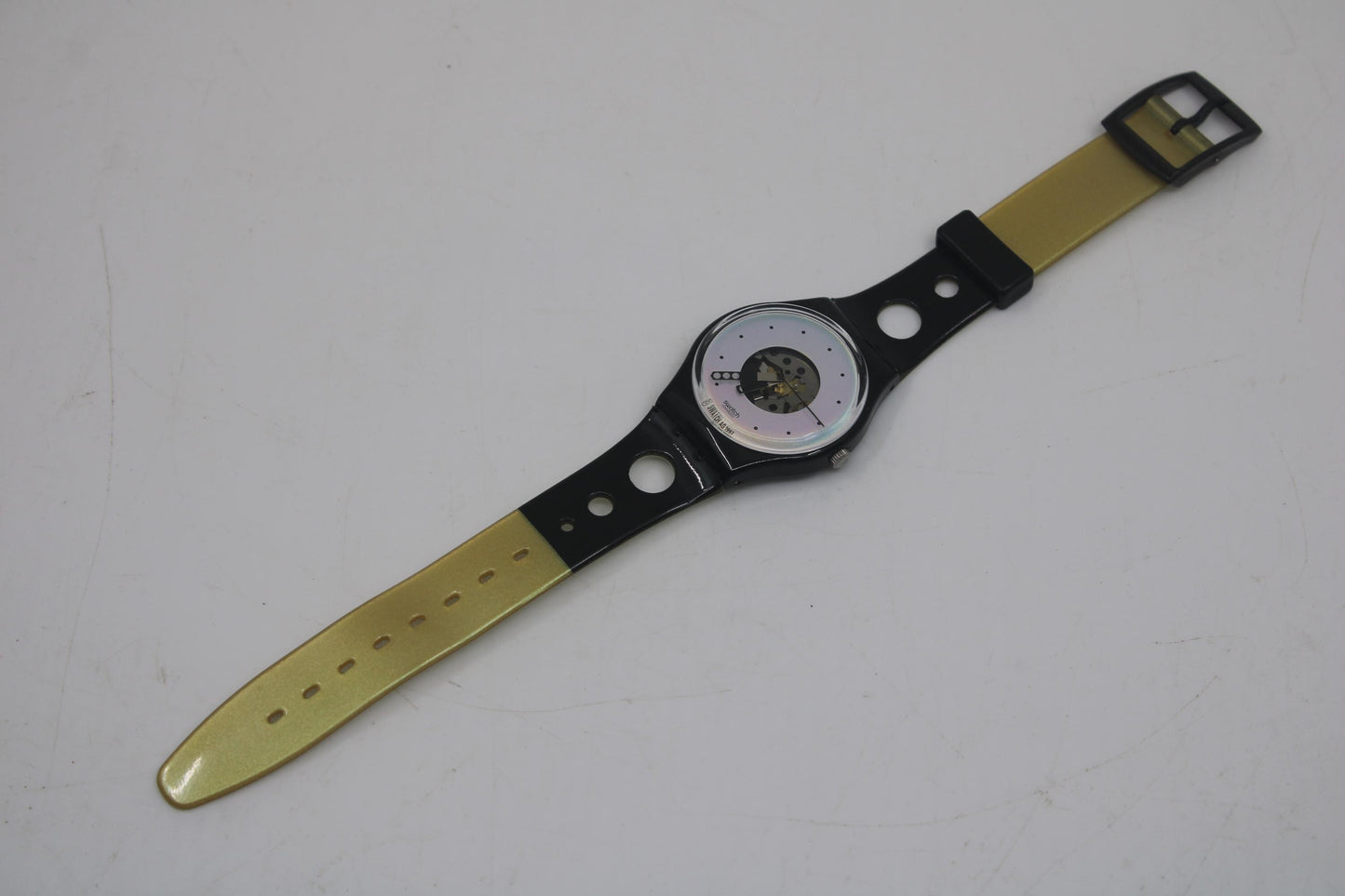 Swatch Gents GB184, 'Seppia' working fine, NEAR MINT condition with the original strap
