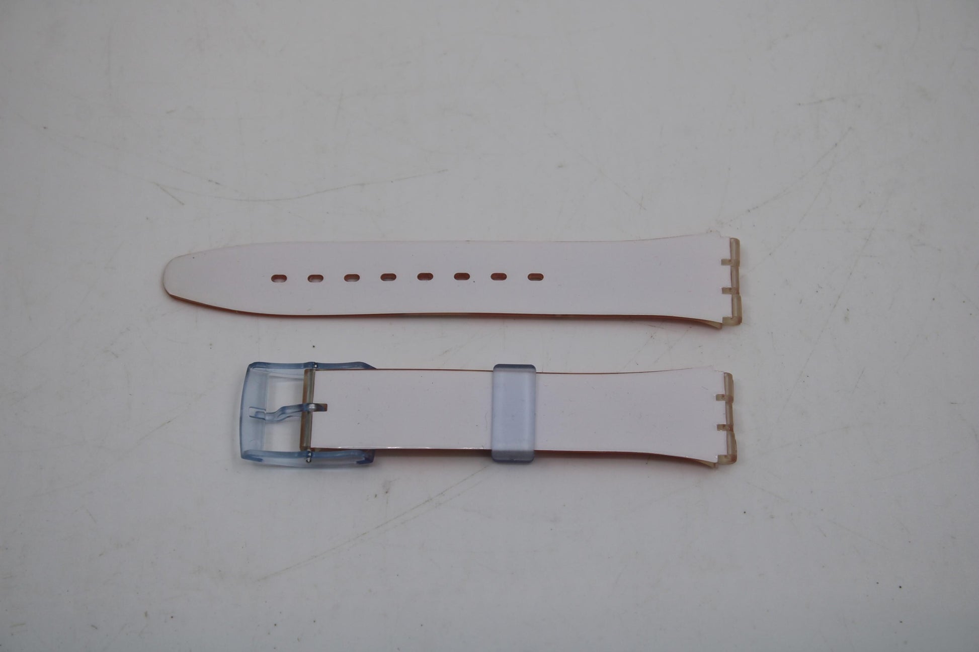 Vintage Swatch Strap, 'Ice at noon', GS134, 17mm, Gents, New Old Stock