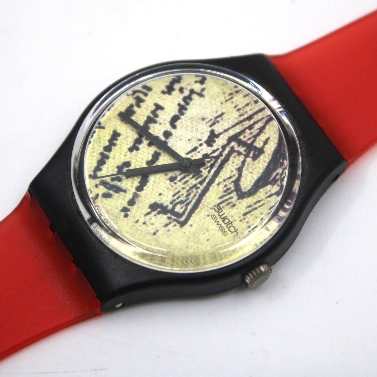1991 Vintage Gents Swatch 'Engineer' GB139, New Old Stock, Unused Condition, working 100% with a NON-original brand new strap
