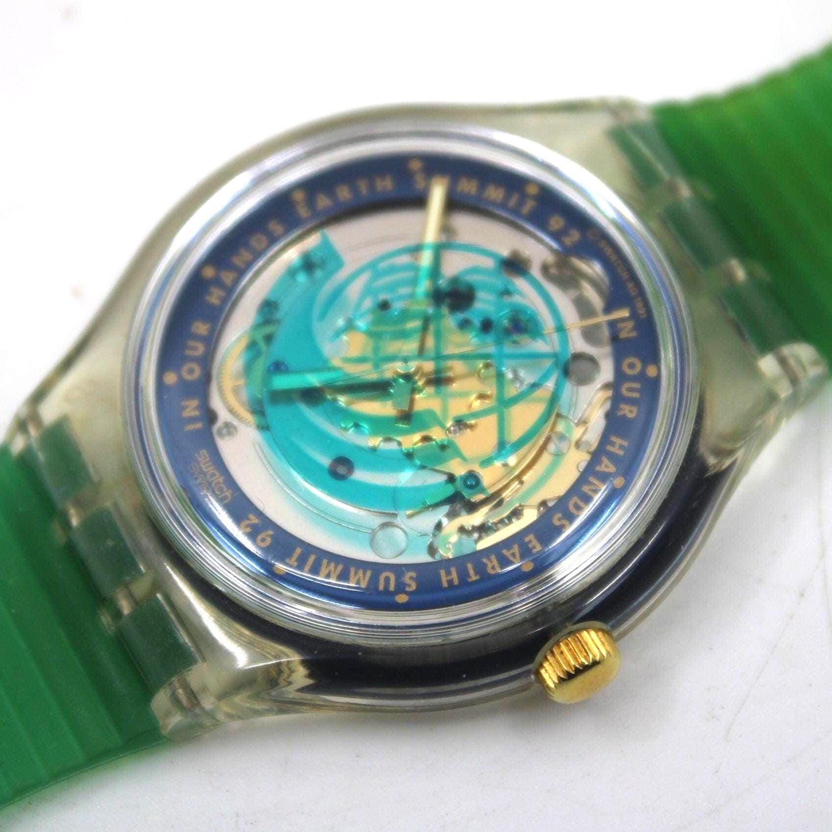 1992 'Time to Move' Vintage Gents Automatic Swatch SAK102, New Old Stock, Never Worn, ORIGINAL strap