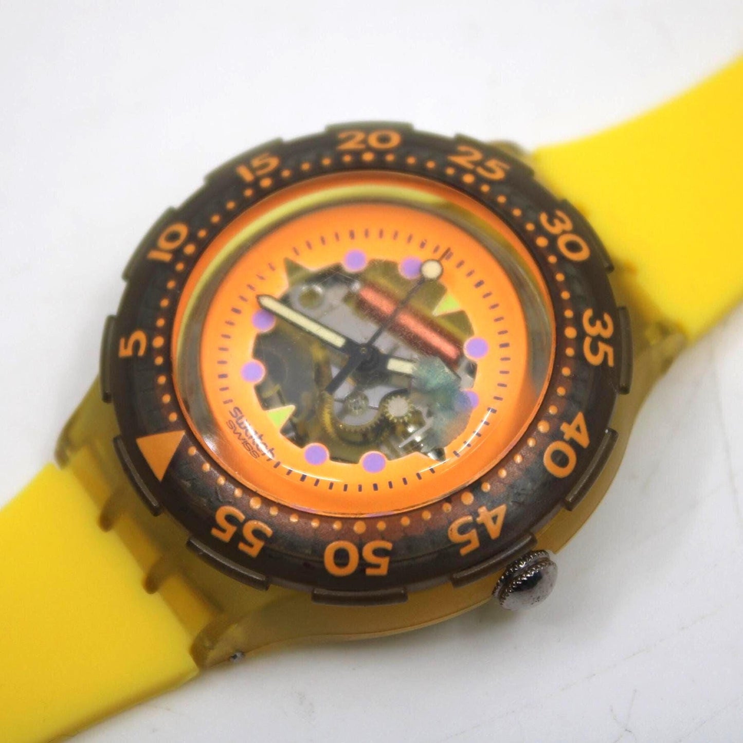 1991 Scuba SDK103 Hyppocampus, vintage Swatch, MINT Condition, Non-ORIGINAL Strap, NO box, working 100%