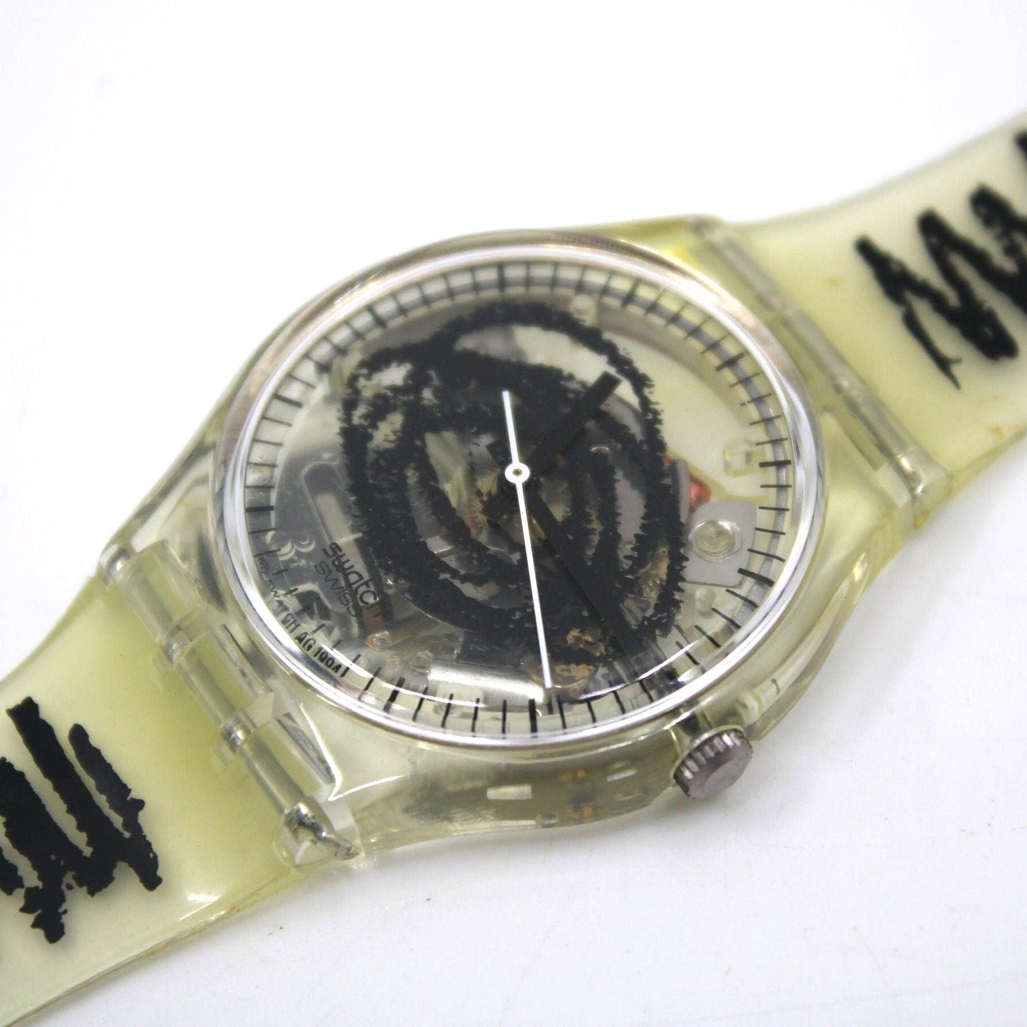 1995 Swatch Gents GK191, 'Skizzo' 100% working, Beautiful, NEW OLD STOCK condition with the original strap