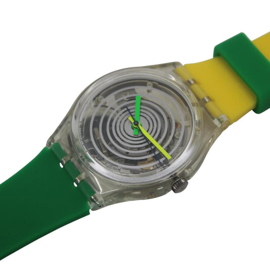 1995 Vintage Gents Swatch 'Spinning Balls' GK197, unused, never worn, working 100% with brand new, non-original strap