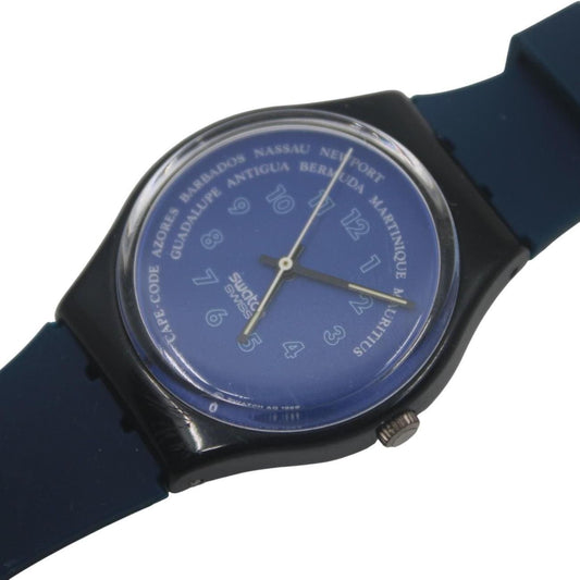 1990 ' Vintage Gents Swatch 'Tender Too' GB131, working 100%, in a nice, used condition, with a brand new, non-original strap