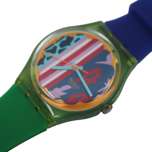 Vintage Gents Swatch 'Kasbah' GL104, nice, used condition, working fine with a brandnew, NON-original strap