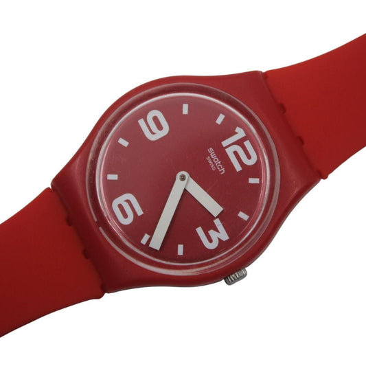 Swatch Gents 34mm 'Chili' GR173, working fine, Nice, Used Condition, brandnew strap