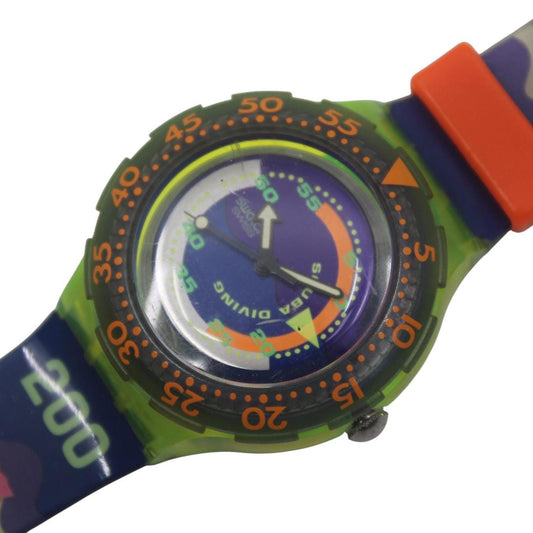 Vintage Swatch Scuba 'Coming Tide' SDJ100, NO Box, In NEAR MINT Condition, working fine