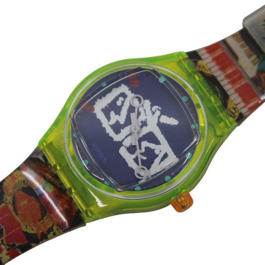 1995, Vintage Gents Musicall Swatch, 'Zapping', SLZ104, NO box, in a NEW Old STOCK, Unused Condition, 100% working