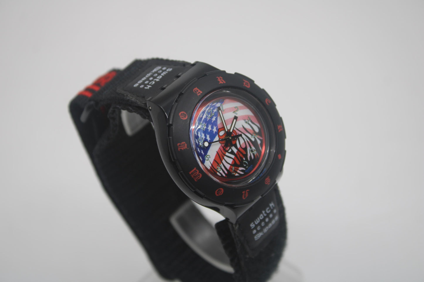 Vintage Swatch Access Scuba 'Palmer' SHB100, Hook and Loop strap, new old stock, never worn