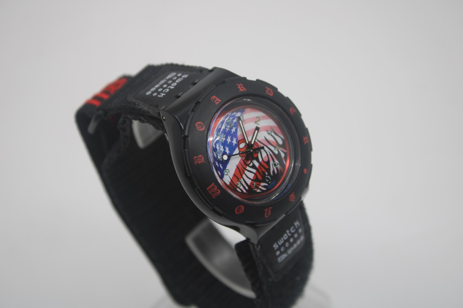 Vintage Swatch Access Scuba 'Palmer' SHB100, Hook and Loop strap, new old stock, never worn