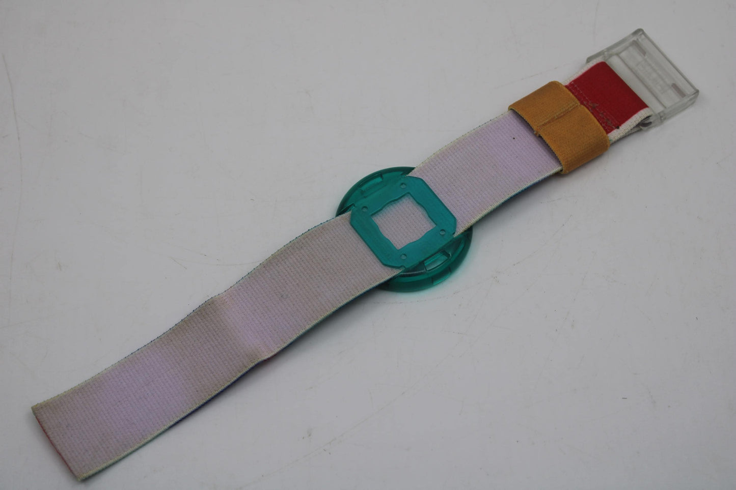 MINT Vintage Pop Swatch Strap + Ring, 'Phantasy Waves', PWK143, PopSwatch, very rare