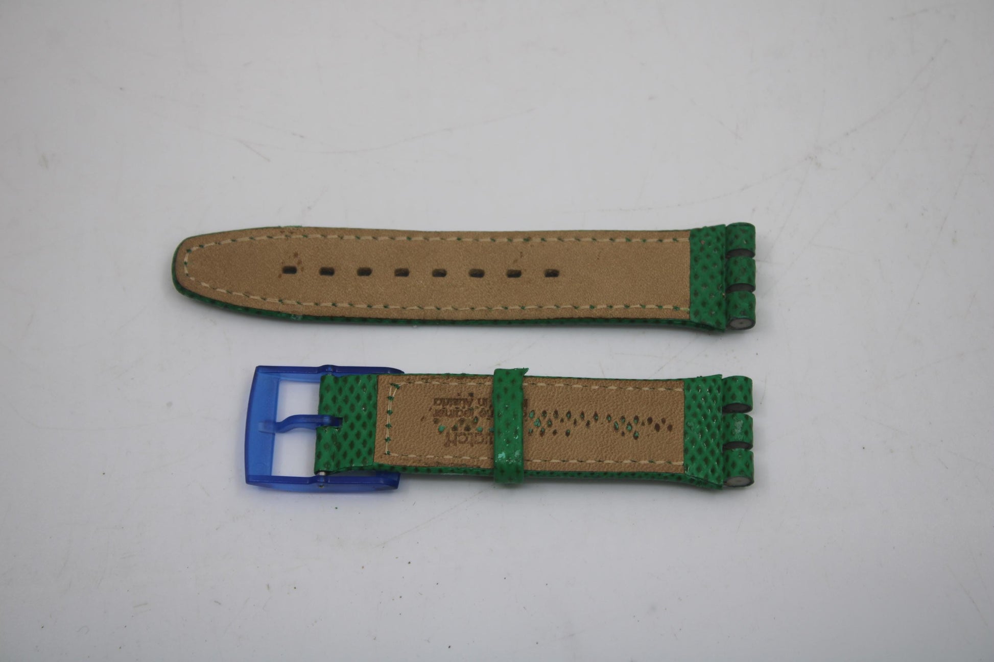 Vintage Swatch Strap, 'Blue Sky', SBN100, Aqua Chrono, 19mm, NEW OLD STOCK, Never Used