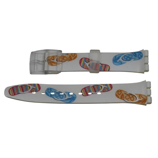 Vintage Swatch Strap, 'Sandy Shoes', GE205, 17mm, Gents, New Old Stock