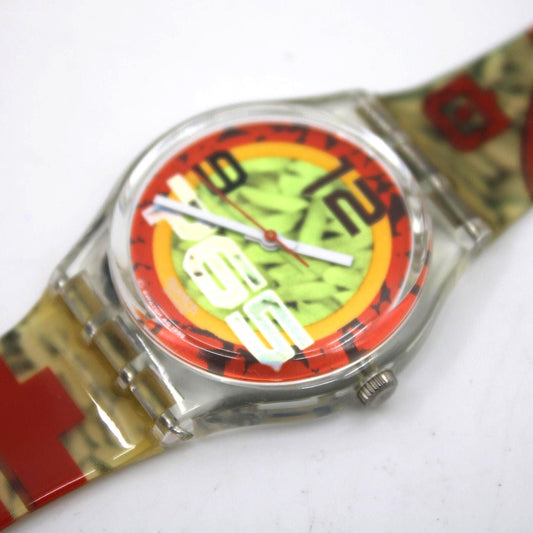 1996 Vintage Gents Swatch, 'Ricecake', GK217, NO box, In New Old Stock, Unused Condition, 100% working, Original Strap