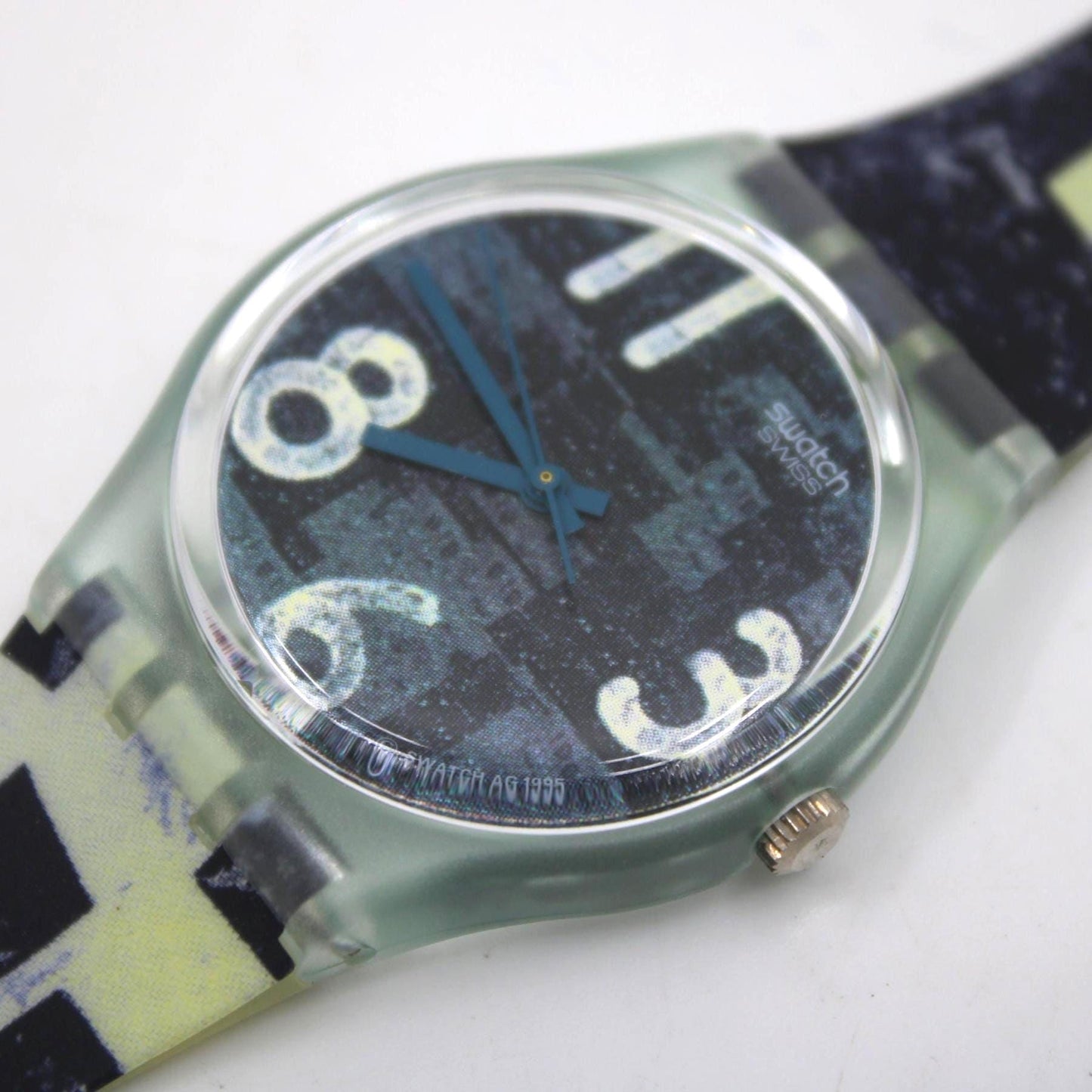 1996, Vintage Gents Swatch, 'Patina', GG141, NO box, in a NEW Old STOCK, Unused Condition, 100% working