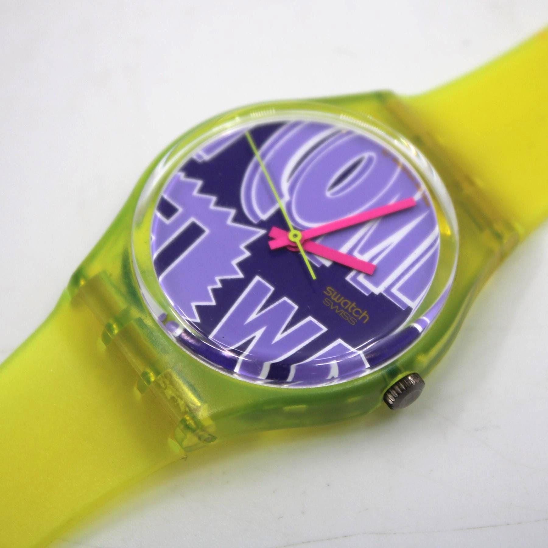 1990 Vintage Gents Swatch 'Robin' GJ103, New Old Stock, Unused Condition, working 100% with a NON-original brand new strap