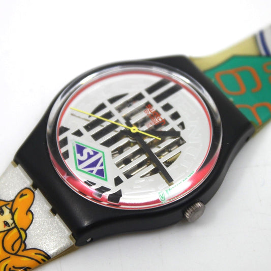 1993 NEW OLD STOCK 'Big Enuff', GB151, working 100% nice early 90s vintage Swatch watch