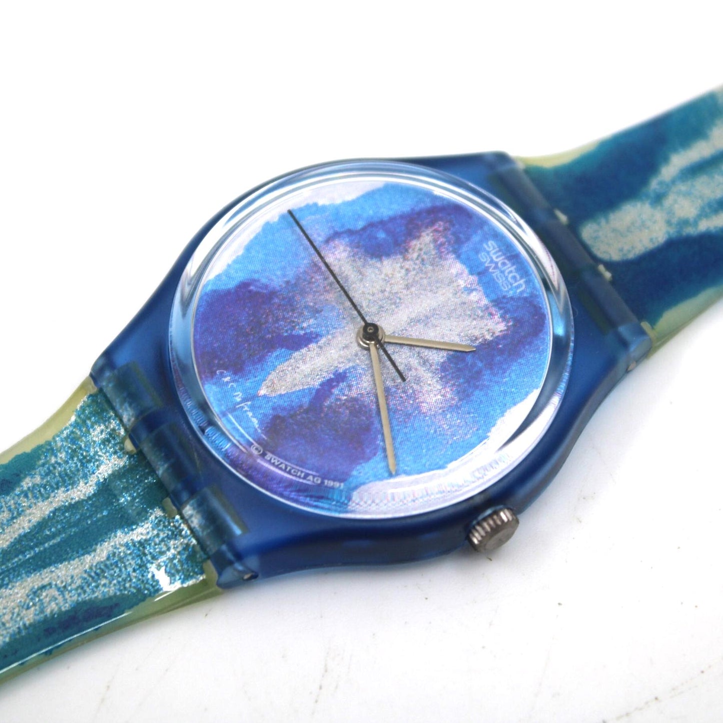 1991 Vintage Gents Swatch 'Test' GZ118, in near MINT/UNUSED, original condition, working 100%