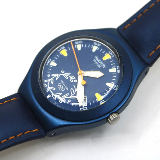 2003, Swatch Irony, 'Epathlo' YGN4001, Olympic No Box, Original Strap, Working 100%