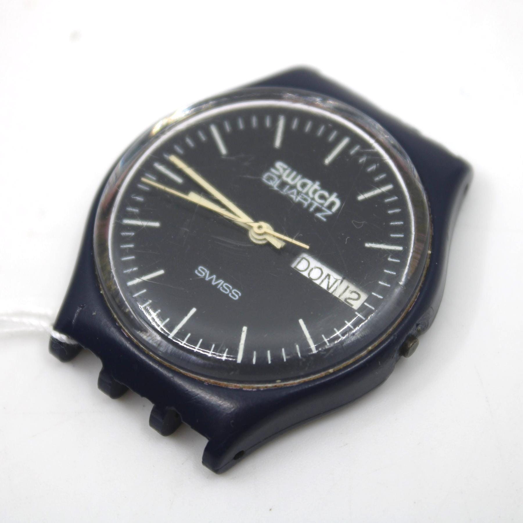 1983, FIRST YeaR Swatch, Gents, 'GN700', GT402, MUCH, Used Condition, 100% working, NO Crown