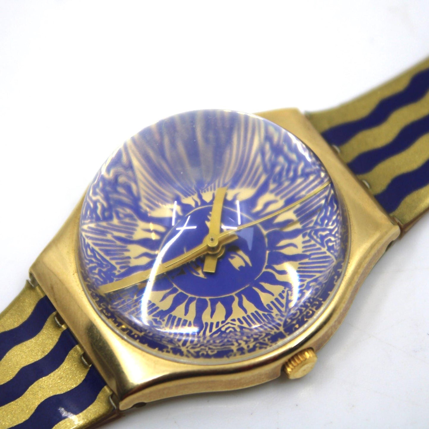 1991 Vintage Gents Swatch X-Mas Special 'Hocus Pocus' GZ122, NEW OLD STOCK, Never Worn, working 100% with original strap