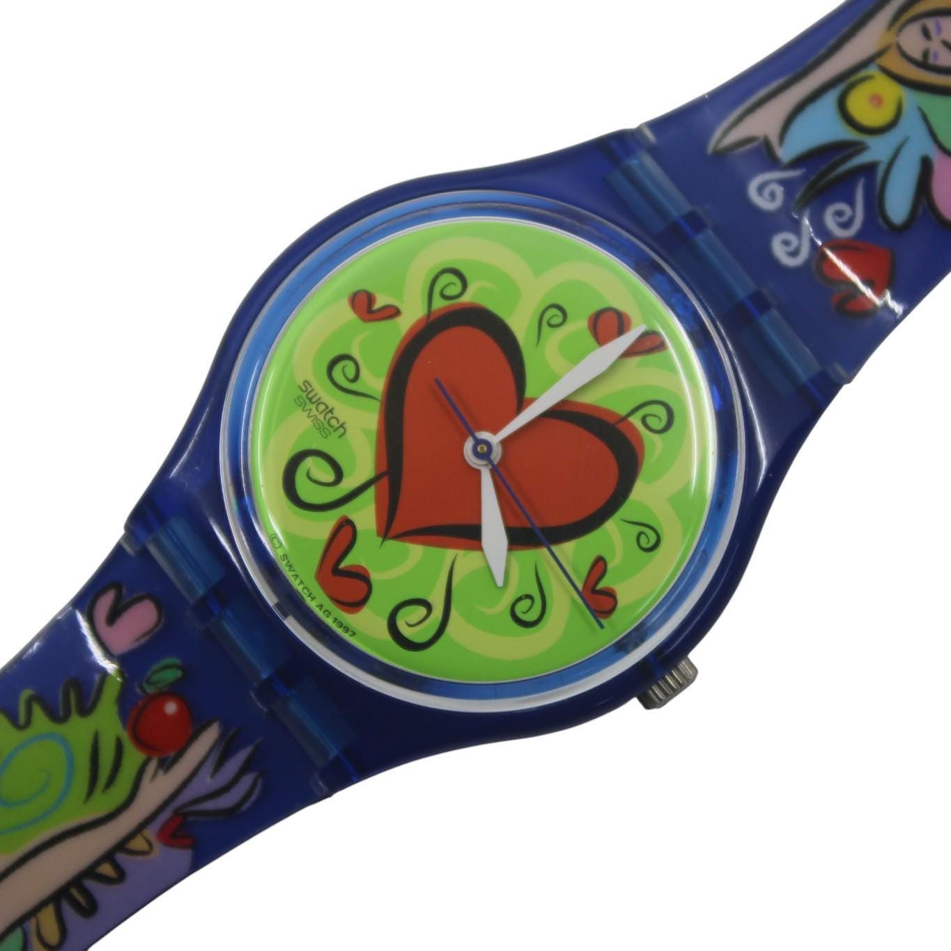 Swatch Gents 'Love bite' GN176, working fine, new old stock, never worn