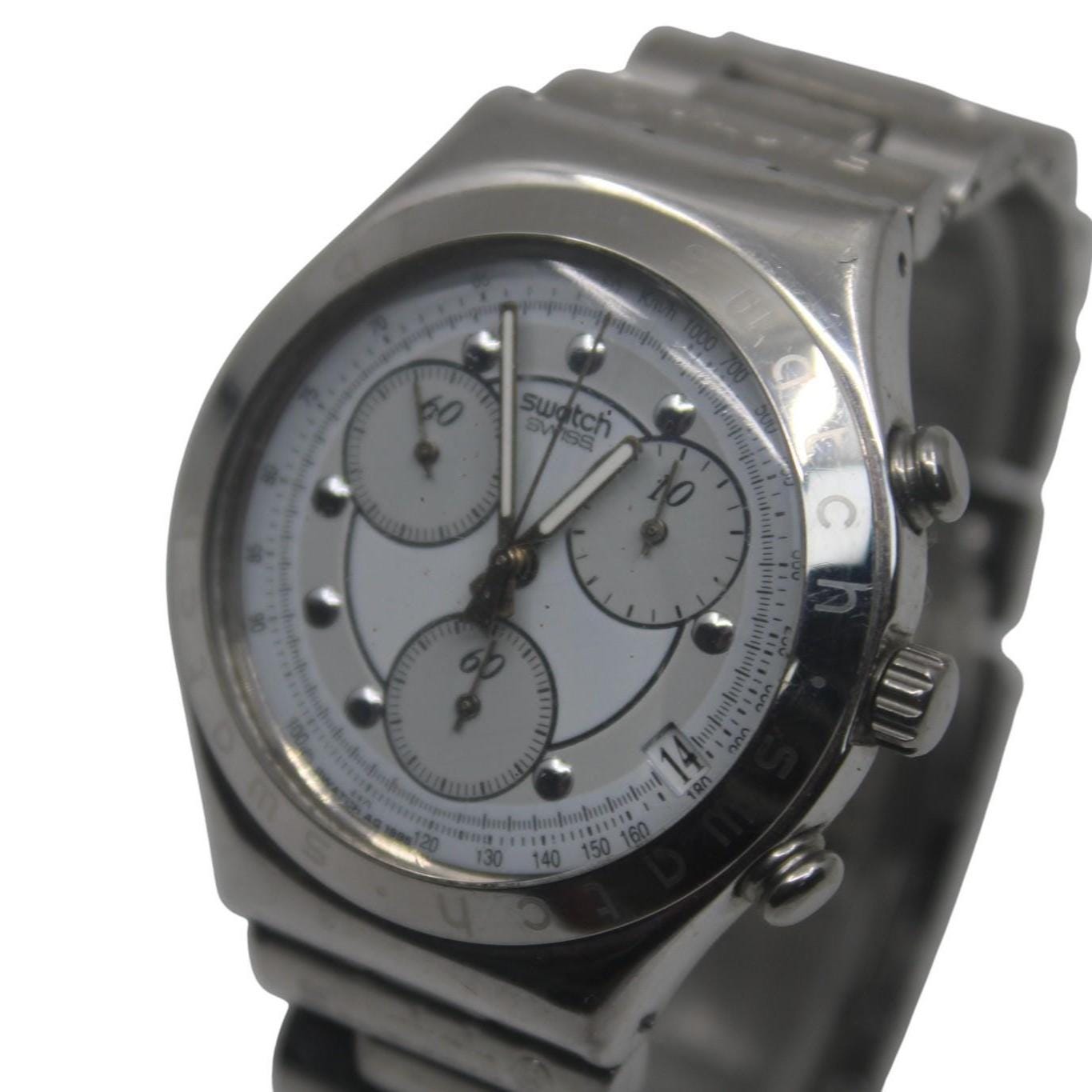 vintage IRONY Chrono Swatch, Rough and Rugged, YCS400G, Good, Used Condition, Working fine