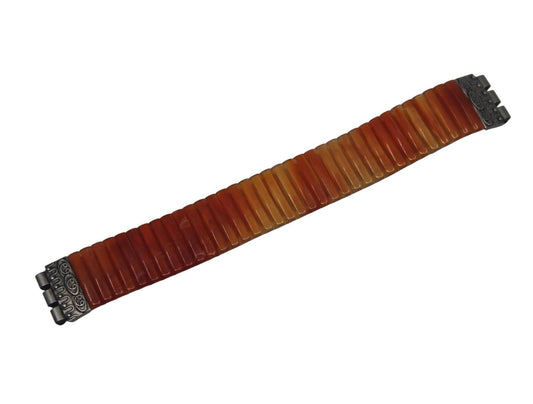 1995, Vintage Swatch Stretch Strap, 'Curry Powder', GR125/126, Gents, New Old Stock
