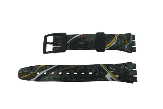 Vintage Swatch Strap, 'Fast Turn', GB233, 17mm, Gents, New Old Stock