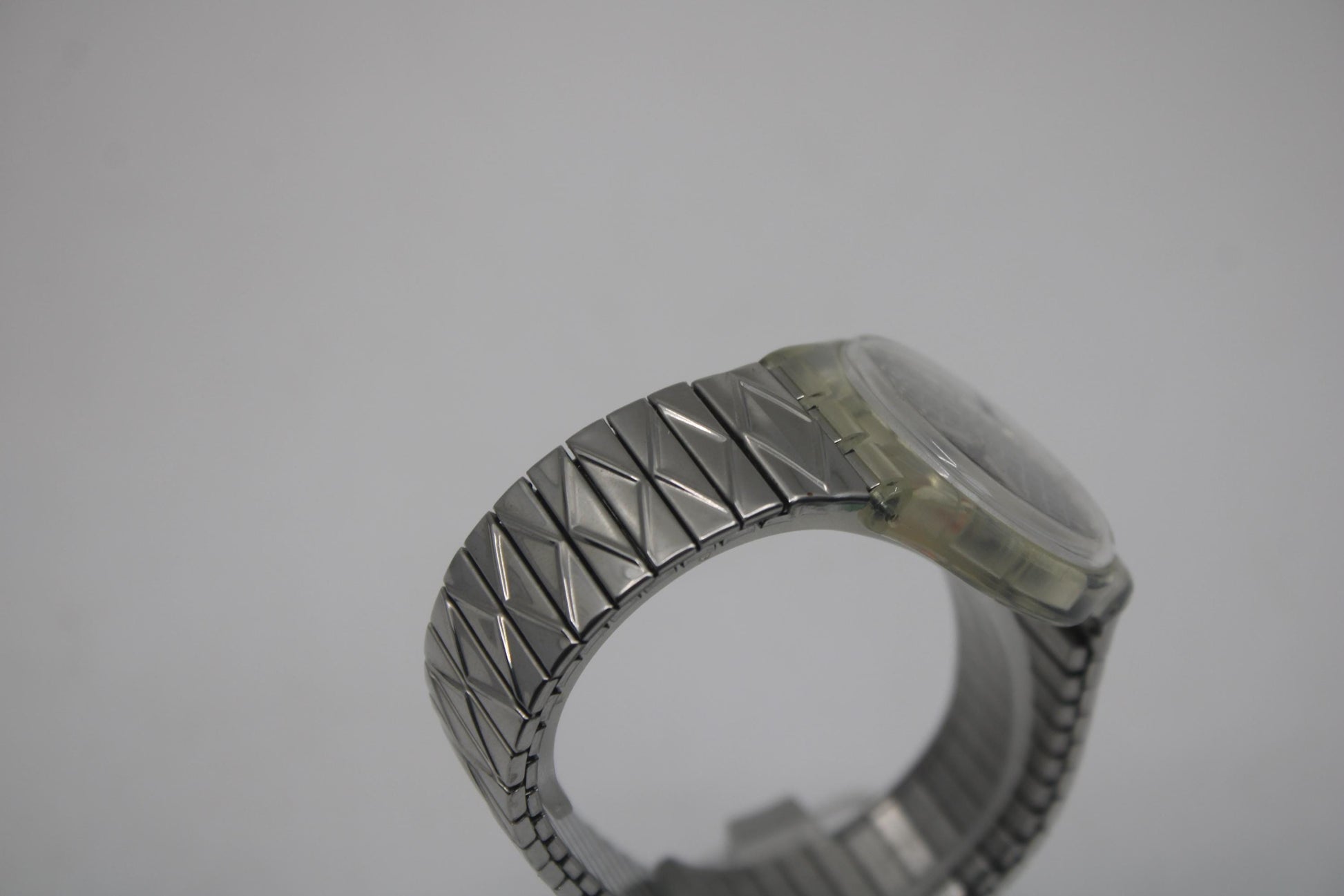 1995 Vintage Swatch watch 'Silver Net', GK186/187, working 100%, VERY good condition