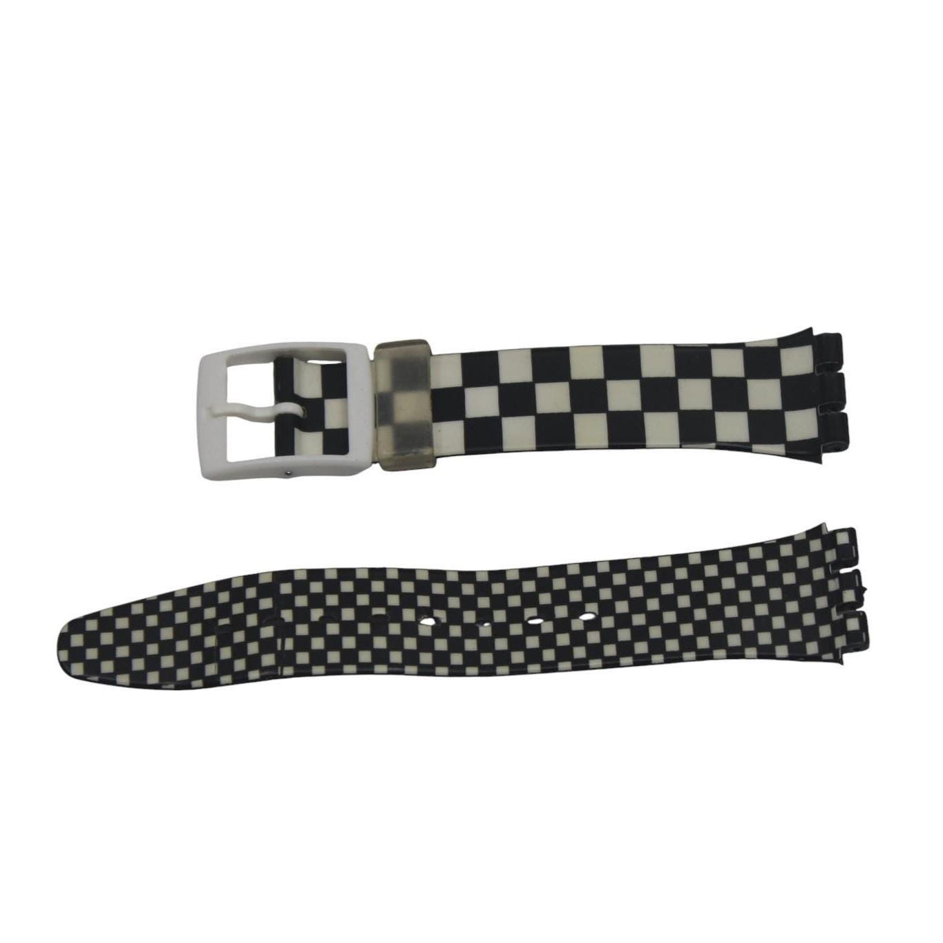 Vintage Swatch CRACKED Strap, 'Mackintosh', GB116, 17mm, Gents, Used and CRACKED