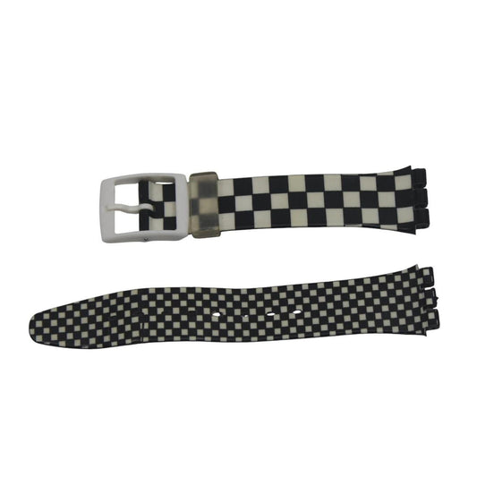 Vintage Swatch CRACKED Strap, 'Mackintosh', GB116, 17mm, Gents, Used and CRACKED