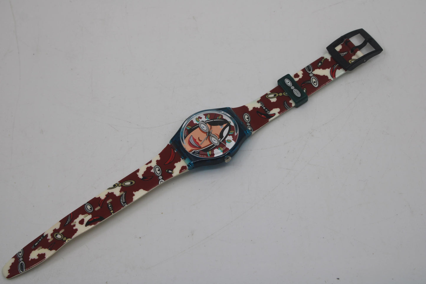 1995 Vintage Gents Swatch 'Smilla' GZ701, NEW OLD STOCK, Never Used, working fine, with original strap