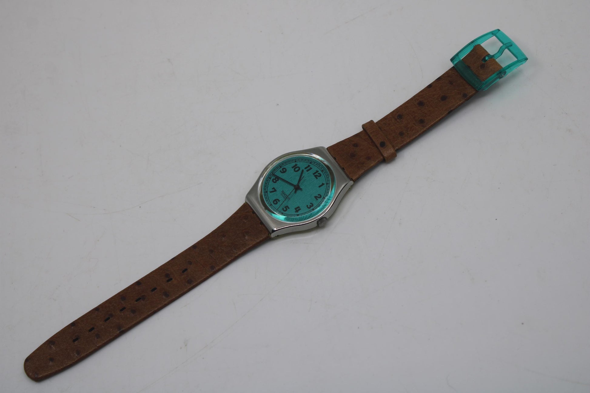 Vintage Gents Swatch 'Greenie' Variant, GX110, Unused, Unworn condition, with original strap, working fine