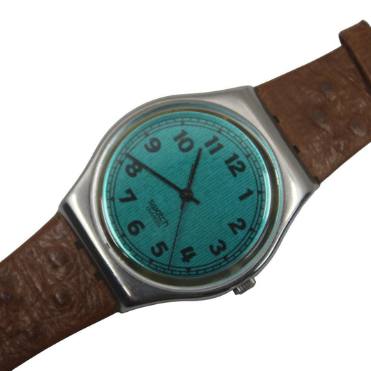 Vintage Gents Swatch 'Greenie' Variant, GX110, Unused, Unworn condition, with original strap, working fine