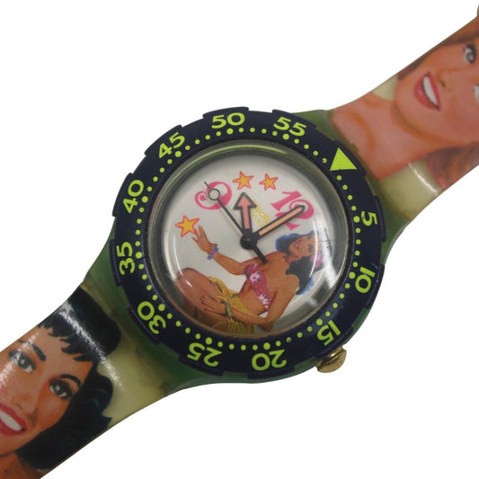 1994, Vintage Swatch Scuba 'Beach Virgin' SDG104, Nice, Used Condition, working