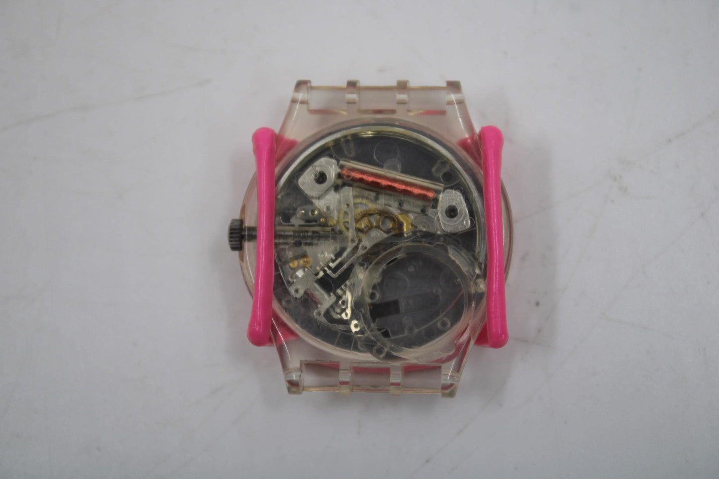 Swatch Guard, for 34mm GENTS Swatches, Unused, original Swatch, BRIGHT PINK