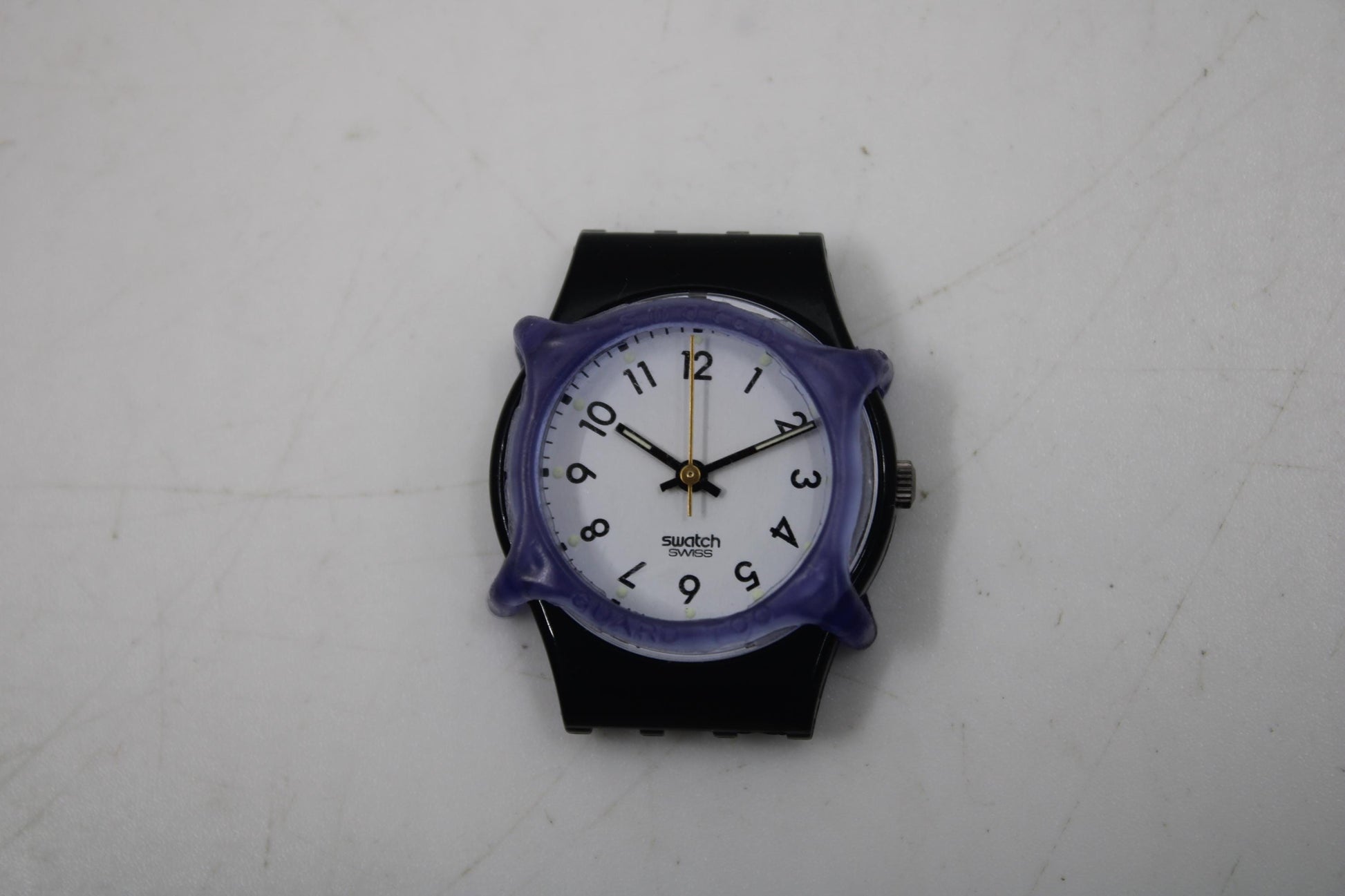 Swatch Guard Too SMALL (25mm), Never Used, for LADIES Swatch, color PURPLE, Watch NoT included in Sale