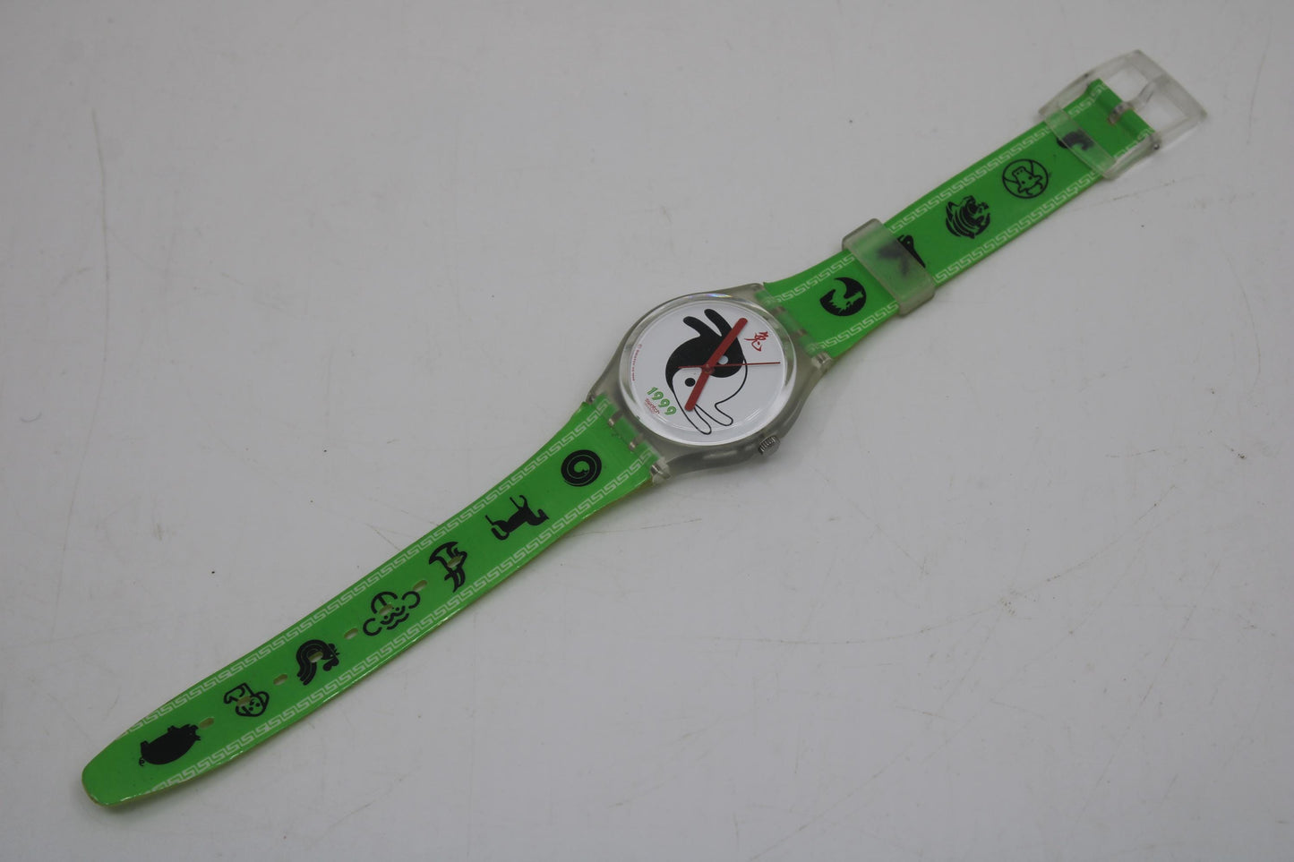 Vintage Gents Swatch 'Rabit & Rabat' GK292, in good, original condition, working fine, NEW original strap