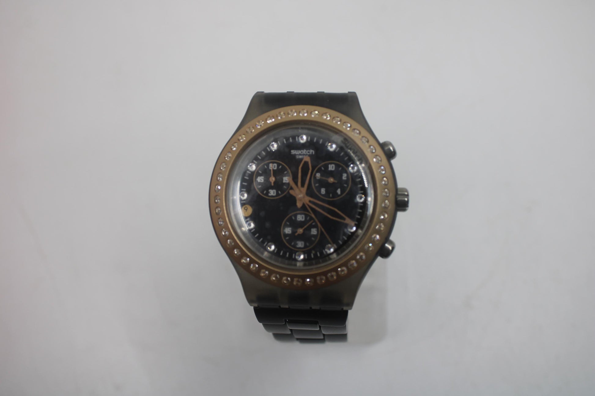 Swatch Irony Diaphane Chrono, 'Full Blooded Stoneheart Black' SVCM4008, Never worn, with Box