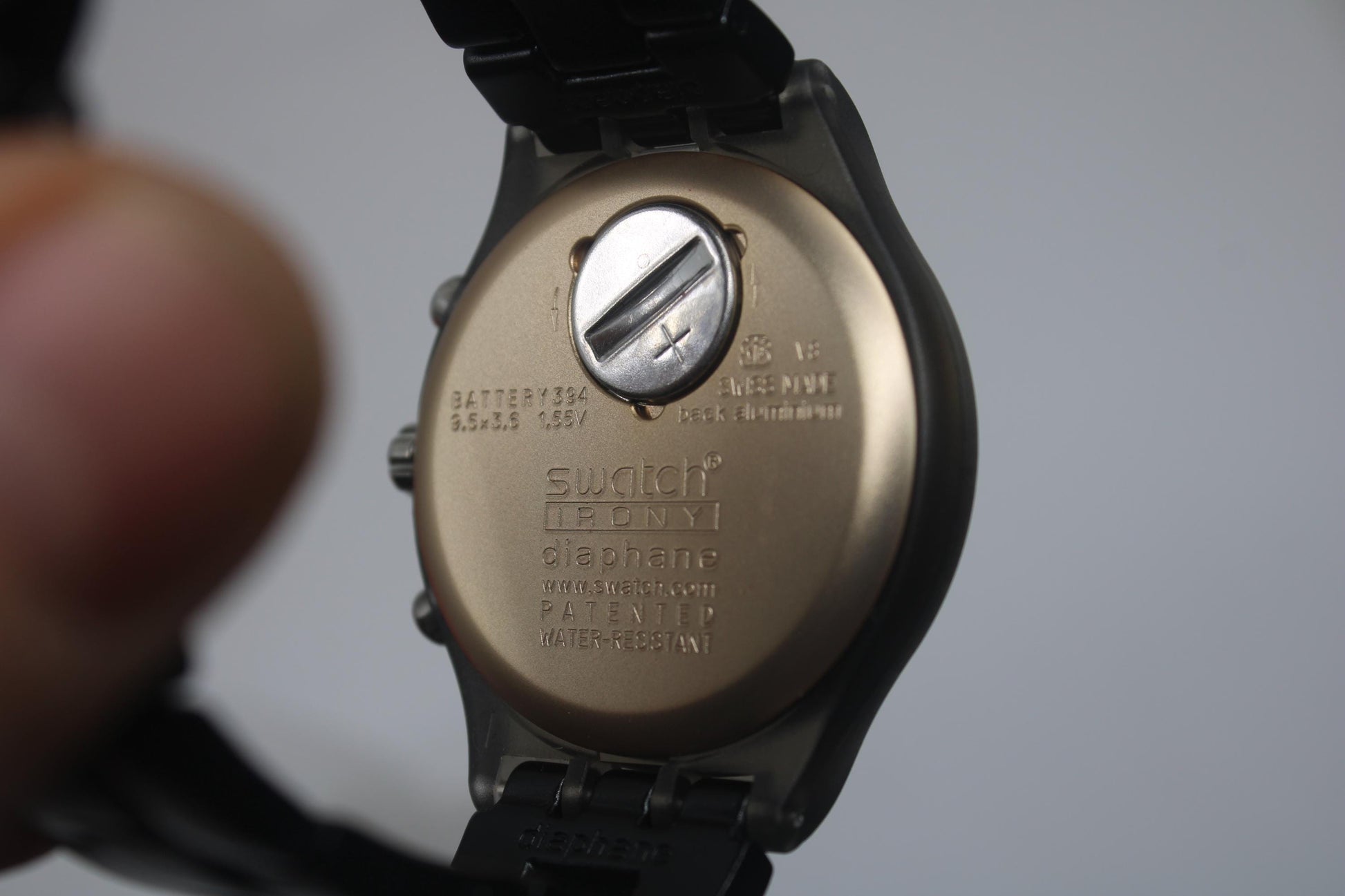 Swatch Irony Diaphane Chrono, 'Full Blooded Stoneheart Black' SVCM4008, Never worn, with Box