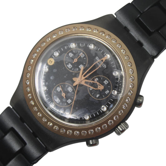 Swatch Irony Diaphane Chrono, 'Full Blooded Stoneheart Black' SVCM4008, Never worn, with Box