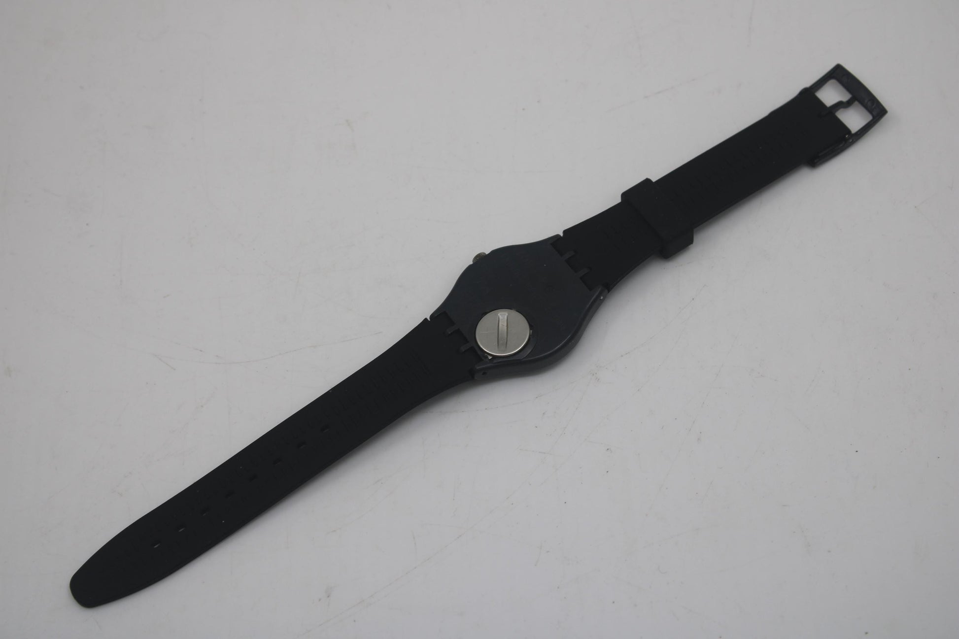 1986 Swatch 34mm Gents 'Ritz' GA400, working fine, NEAR MINT condition, brandnew strap
