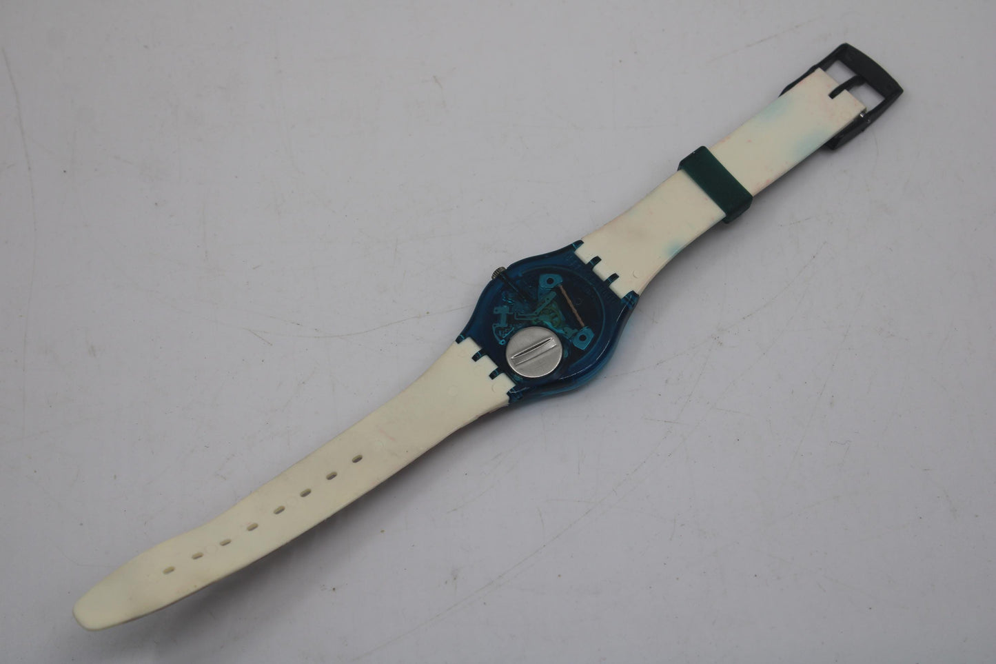 1995 Vintage Gents Swatch 'Smilla' GZ701, NEW OLD STOCK, Never Used, working fine, with original strap