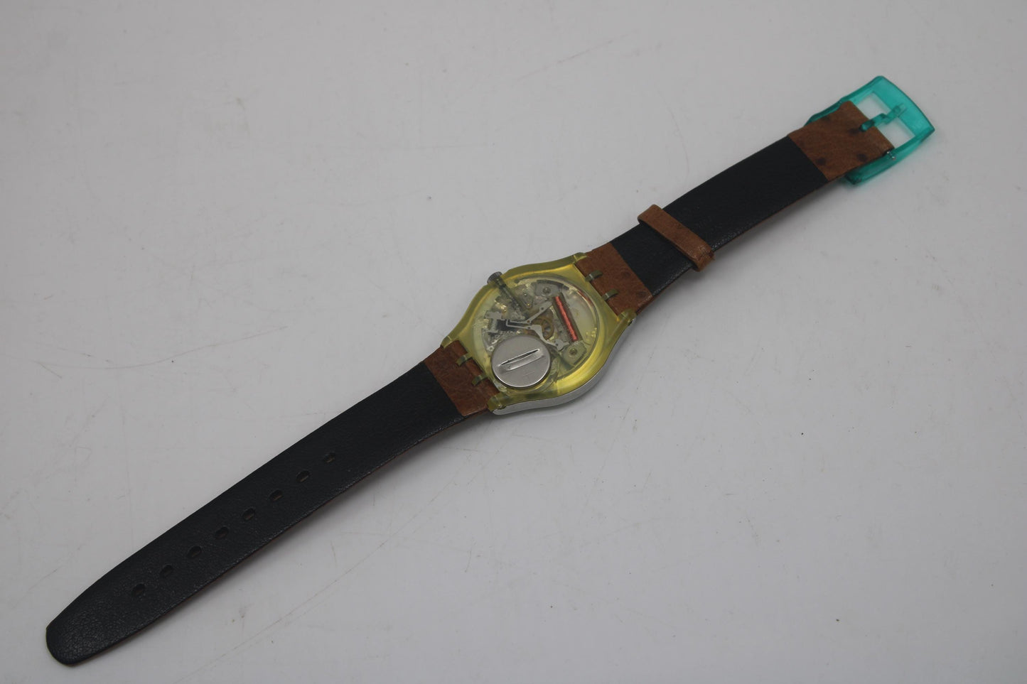 Vintage Gents Swatch 'Greenie' Variant, GX110, Unused, Unworn condition, with original strap, working fine