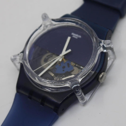 3D Printed Version Swatch Guard, for NEW GENTS Swatches, 41mm Transparent and shiny, watch NOT included in sale