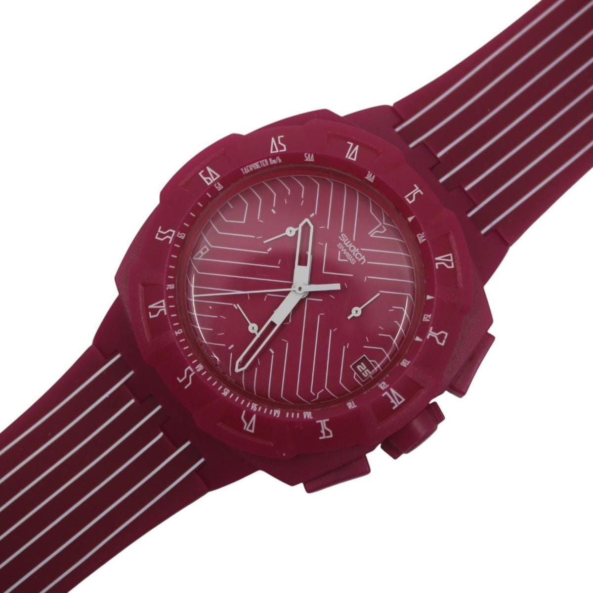 Vintage New Chrono Swatch 'Pink Run', SUIP401, never worn, unused, new old stock
