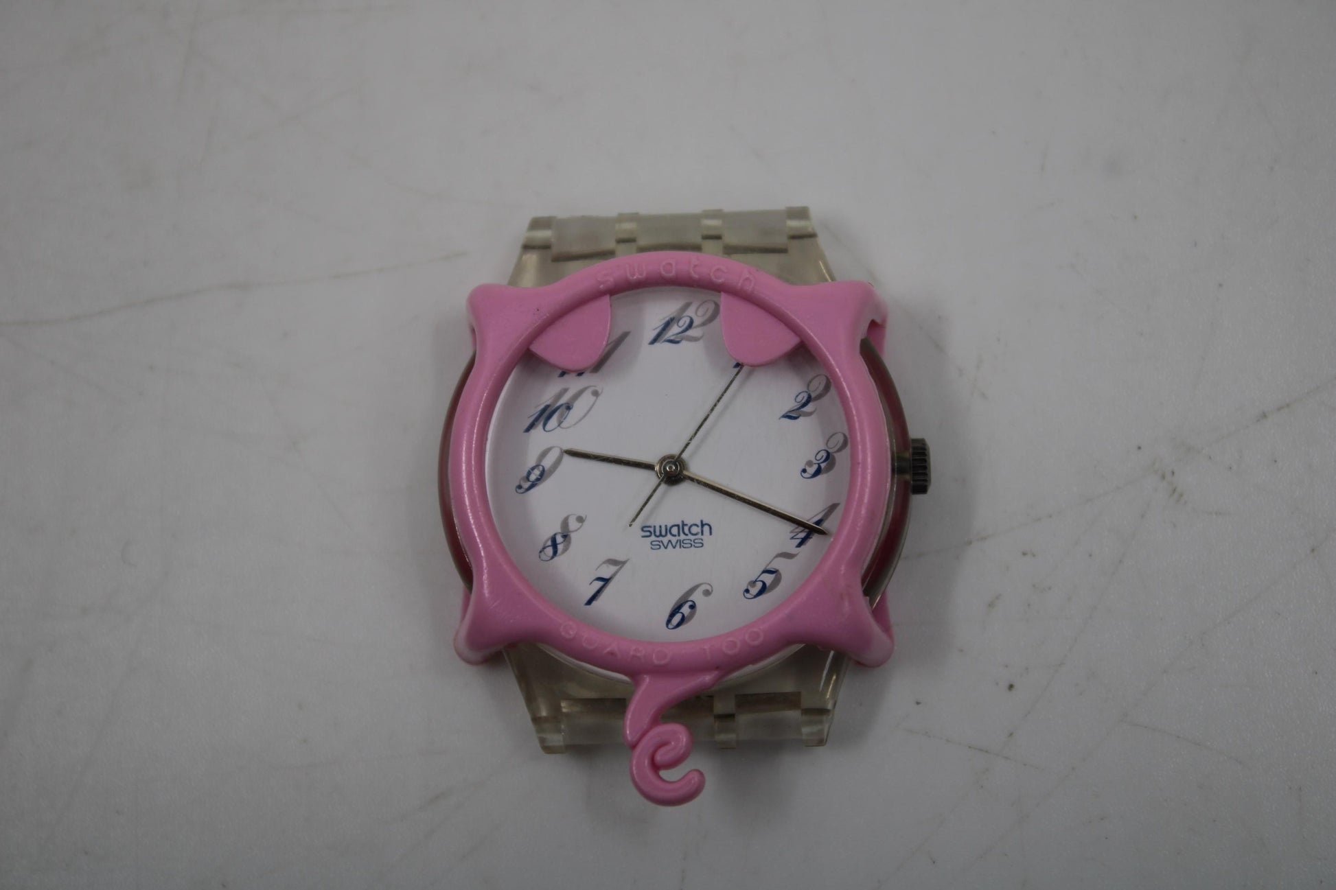 Swatch Guard, for 34mm GENTS Swatches, Unused, original Swatch, PINK, PIGGY