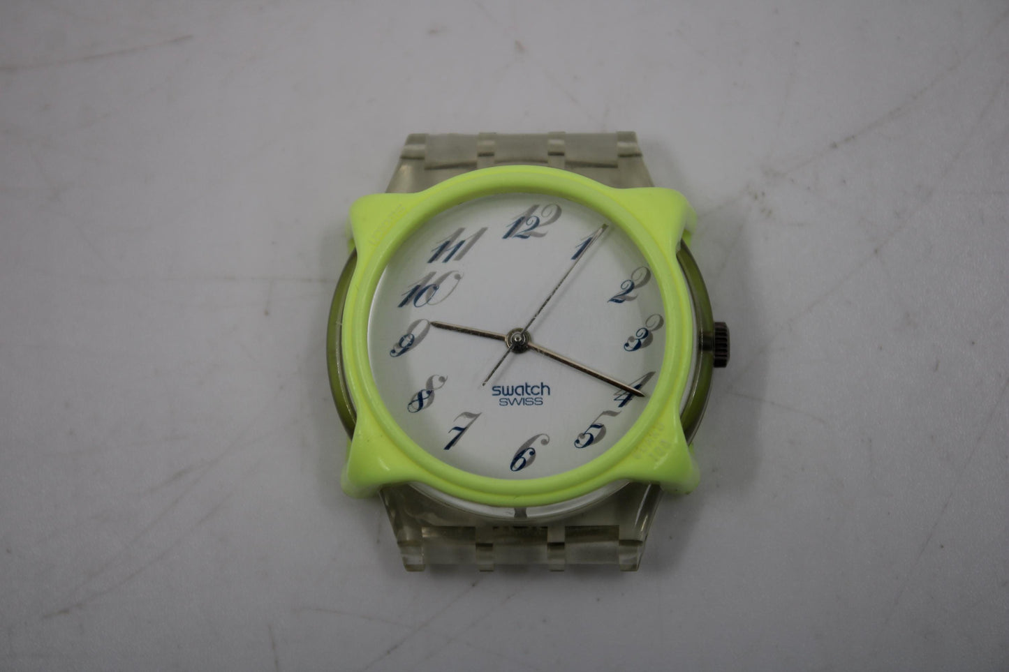 Swatch Guard, for 34mm GENTS Swatches, Unused, original Swatch, LIME Yellow