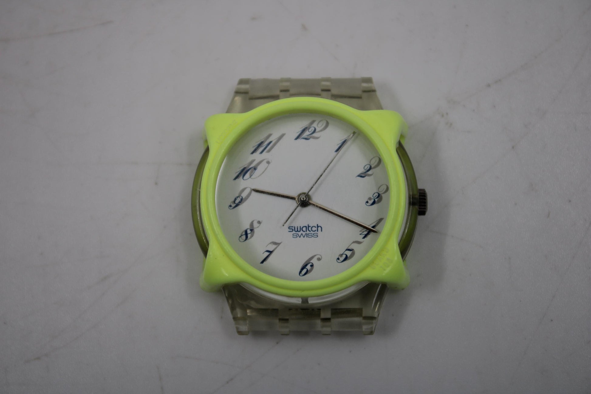 Swatch Guard, for 34mm GENTS Swatches, Unused, original Swatch, LIME Yellow